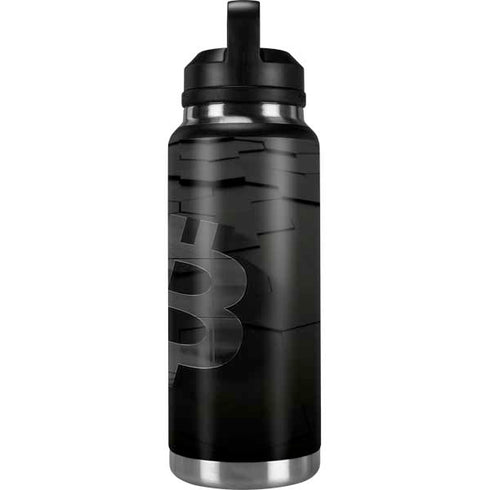 Bitcoin Textured Logo YETI Rambler 36oz Bottle Skin