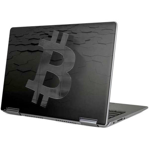 Bitcoin Textured Logo Yoga 710 14in Skin