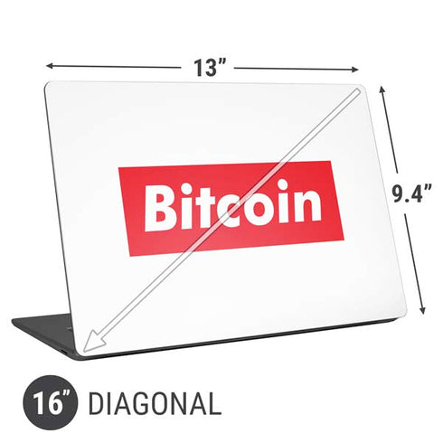 Bitcoin Crypto Universal Laptop 16in (13 x 9.4in) Skin