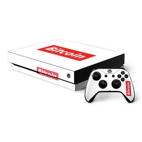 Bitcoin Crypto Xbox One X Bundle Skin