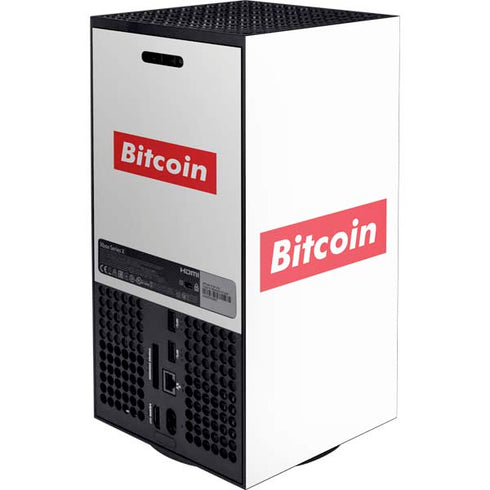Bitcoin Crypto Xbox Series X Console Skin