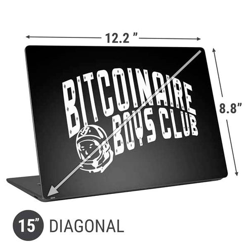 Bitcoinaire Boys Club Universal Laptop 15in (12.2 x 8.8in) Skin