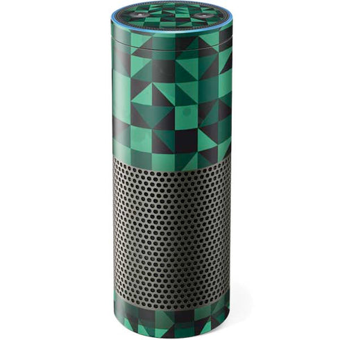 Black & Green Amazon Echo Skin