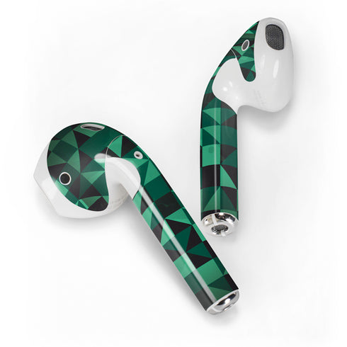 Black & Green Apple AirPods 2 Skin