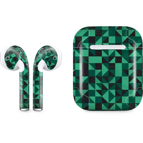 Black & Green Apple AirPods Skin