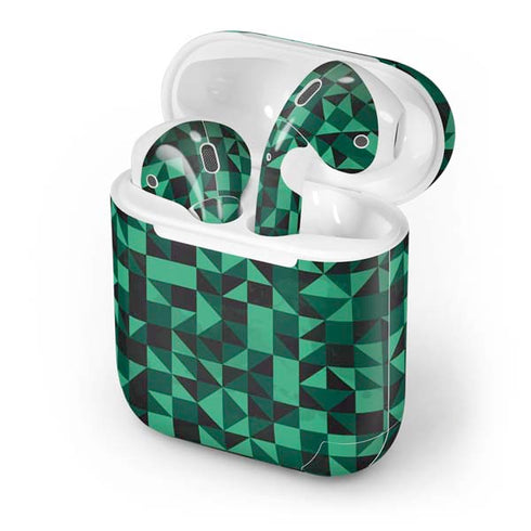 Black & Green Apple AirPods Skin