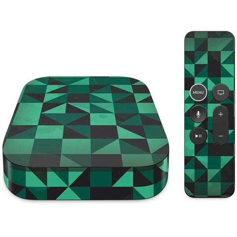 Black & Green Apple TV Skin