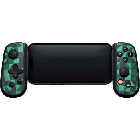 Black & Green Backbone One for iPhone Game Controller Skin