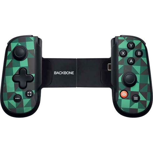 Black & Green Backbone One for iPhone Game Controller Skin