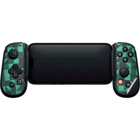 Black & Green Backbone One for iPhone Game Controller Skin