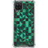 Black & Green Galaxy A12 Clear Case