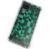 Black & Green Galaxy A12 Clear Case