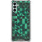 Black & Green Galaxy A13 5G Clear Case