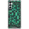 Black & Green Galaxy A15 5G Clear Case