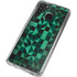 Black & Green Galaxy A21 Clear Case