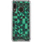 Black & Green Galaxy A30 Clear Case