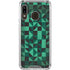 Black & Green Galaxy A30 Clear Case