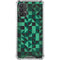 Black & Green Galaxy A32 5G Clear Case
