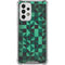 Black & Green Galaxy A53 5G Clear Case