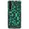 Black & Green Galaxy A54 5G Clear Case