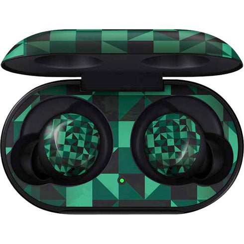 Black & Green Galaxy Buds Skin
