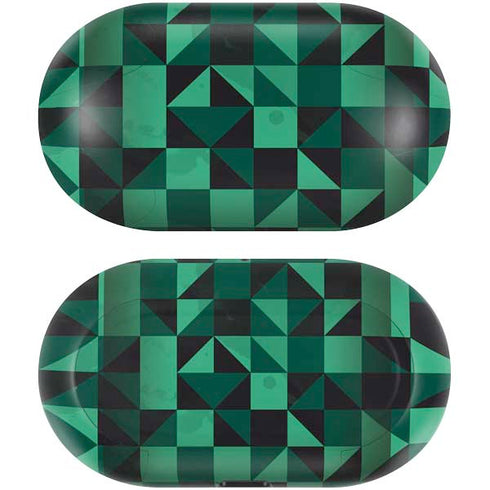 Black & Green Galaxy Buds Skin