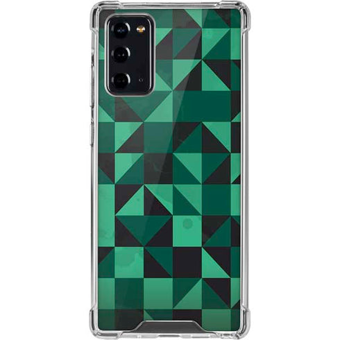 Black & Green Galaxy Note20 5G Clear Case