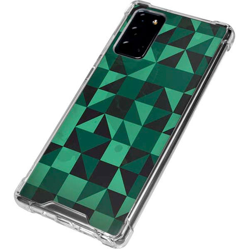 Black & Green Galaxy Note20 5G Clear Case