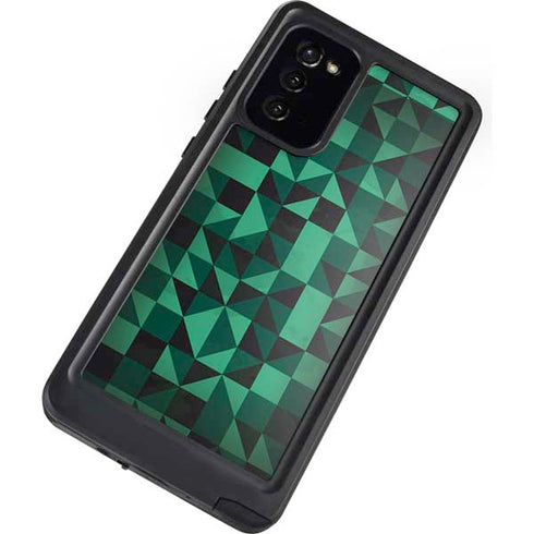 Black & Green Galaxy Note20 5G Waterproof Case