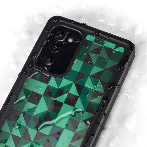 Black & Green Galaxy Note20 5G Waterproof Case
