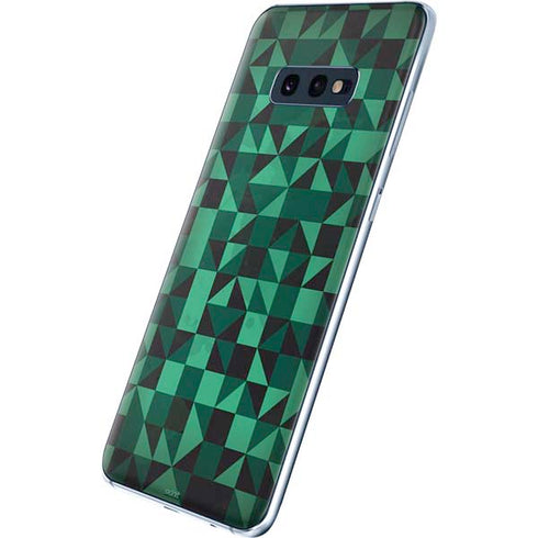 Black & Green Galaxy S10e Skin