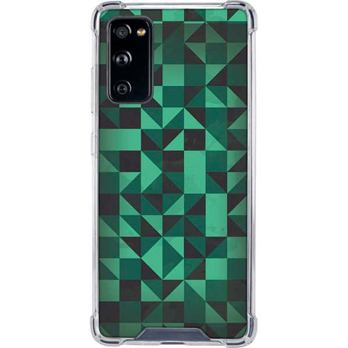 Black & Green Galaxy S20 FE Clear Case