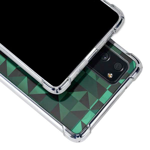 Black & Green Galaxy S20 FE Clear Case