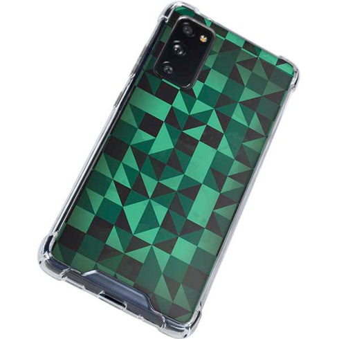 Black & Green Galaxy S20 FE Clear Case