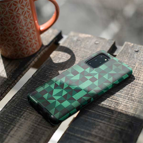 Black & Green Galaxy S20 Plus Pro Case