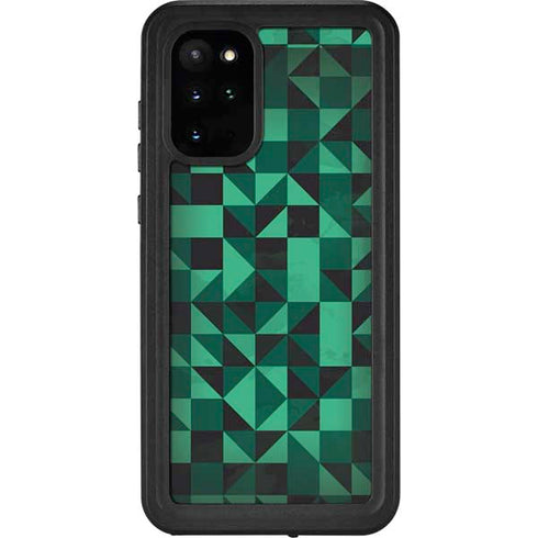 Black & Green Galaxy S20 Plus Waterproof Case