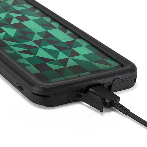 Black & Green Galaxy S20 Plus Waterproof Case