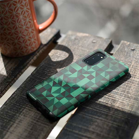 Black & Green Galaxy S20 Pro Case