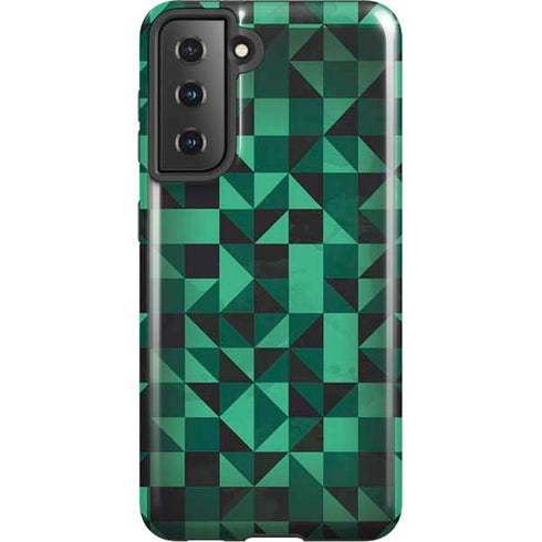 Black & Green Galaxy S21 5G Pro Case