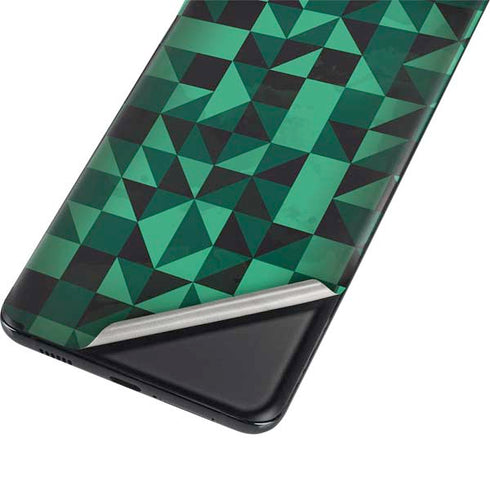 Black & Green Galaxy S21 5G Skin