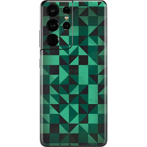 Black & Green Galaxy S21 Ultra 5G Skin