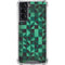 Black & Green Galaxy S22 Clear Case