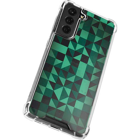 Black & Green Galaxy S22 Plus Clear Case