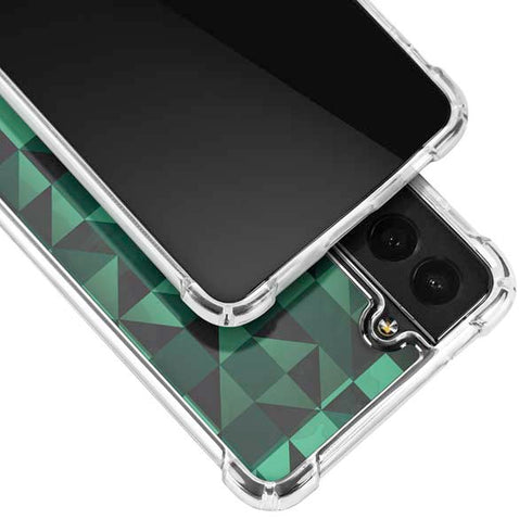 Black & Green Galaxy S22 Plus Clear Case