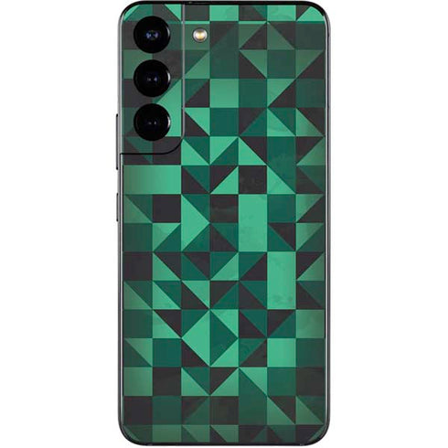 Black & Green Galaxy S22 Skin