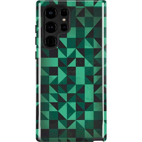 Black & Green Galaxy S22 Ultra Pro Case