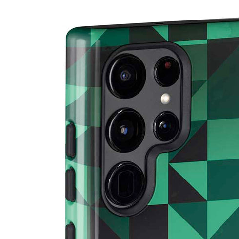 Black & Green Galaxy S22 Ultra Pro Case