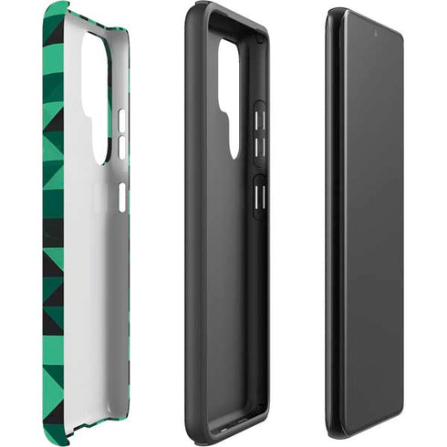 Black & Green Galaxy S22 Ultra Pro Case