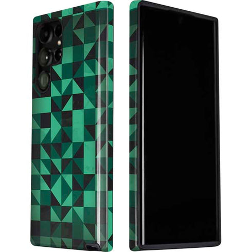 Black & Green Galaxy S22 Ultra Pro Case