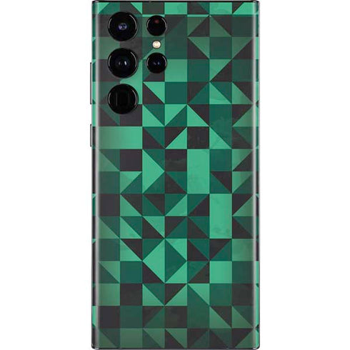 Black & Green Galaxy S22 Ultra Skin